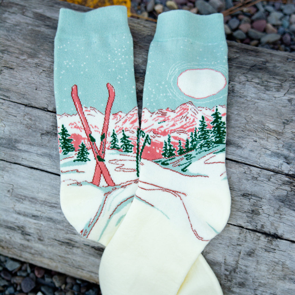 Moonlight Ski Socks - The Montana Scene