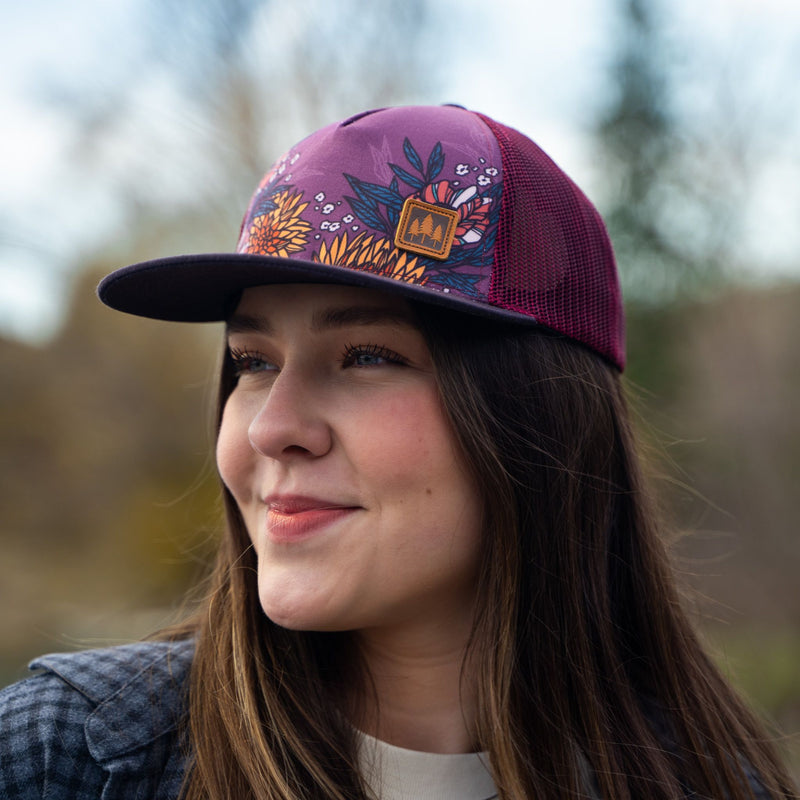 Fine Line Floral Unisex Truckers - The Montana Scene