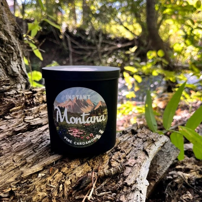 Instant Montana Jar Candle - Fall Winter Scent Pine Cardamom - The Montana Scene
