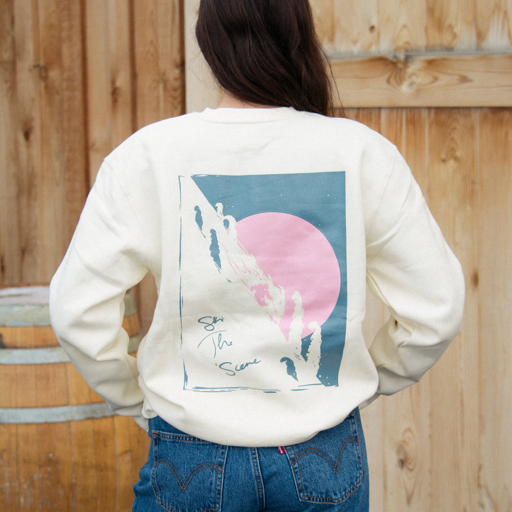 Ski the Scene graphic pullover