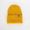 Three Tree Foldover Beanie - Mustard - The Montana Scene