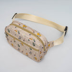 Mountain Wildflower Belt Bag - Cream
