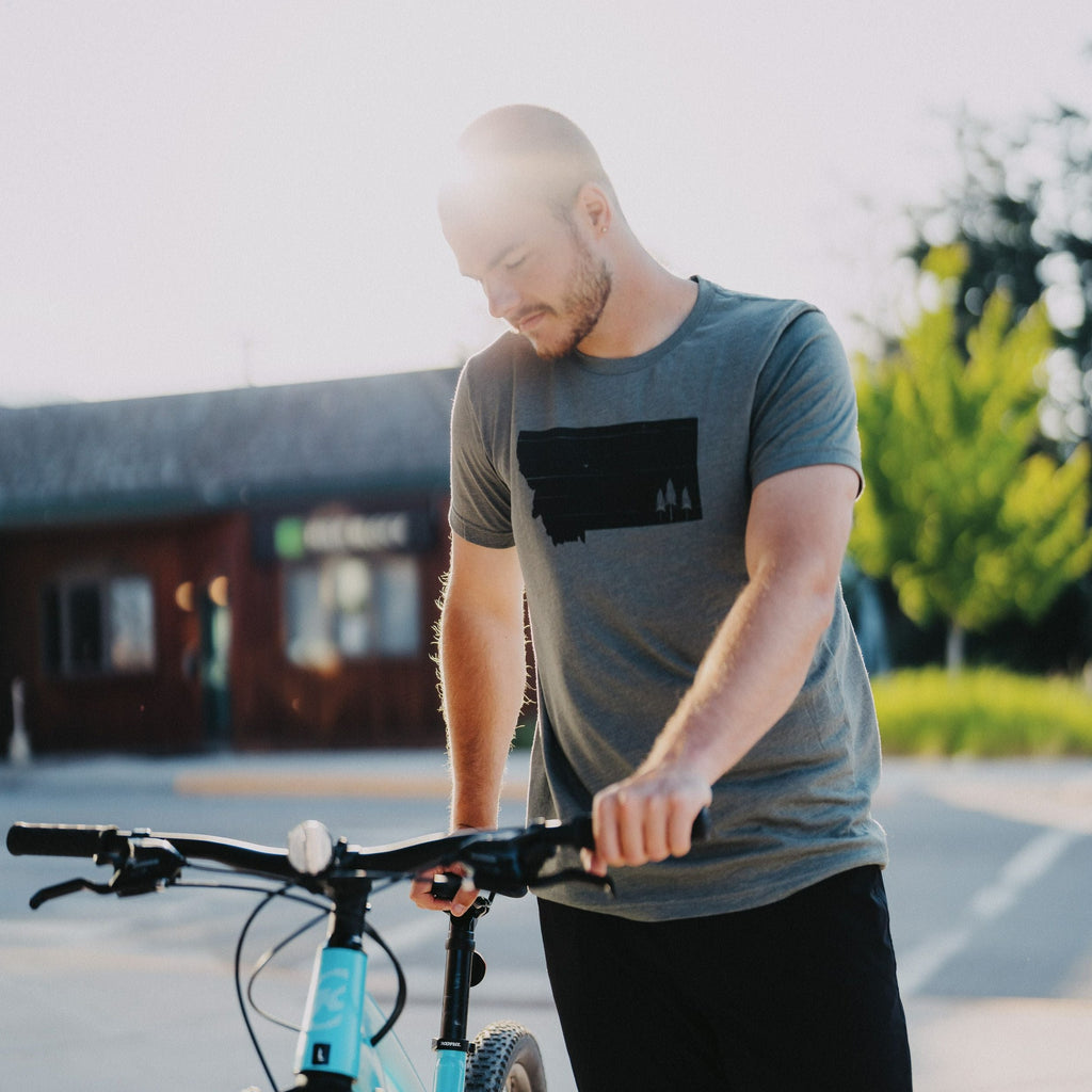 Montana Trees Unisex Tee- Military Green - The Montana Scene