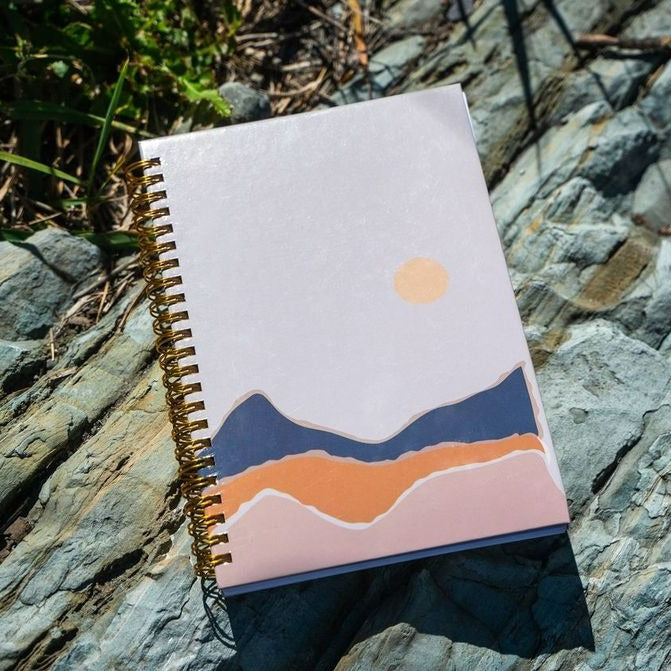 Mountain Sun Notebook - Taupe- Discontinued