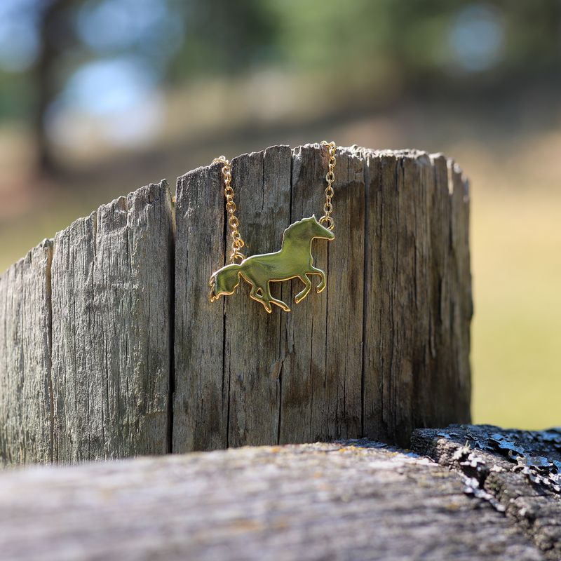 Horse Necklace - Gold- Discontinued