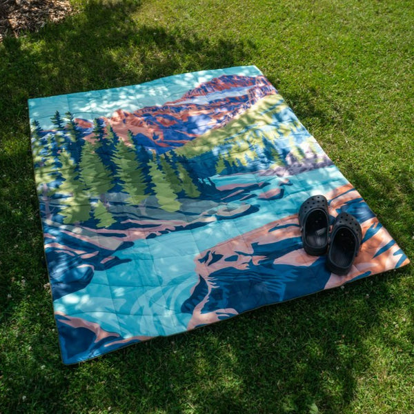 Wildwood Stream Outdoor Blanket - The Montana Scene
