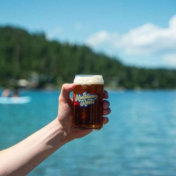 Montana Roots Beer Can Glass- Discontinued