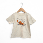 Not Tame Bison Toddler Tee - Heather Natural