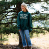 Just Here for the Mountains Unisex Pullover - Forest - The Montana Scene
