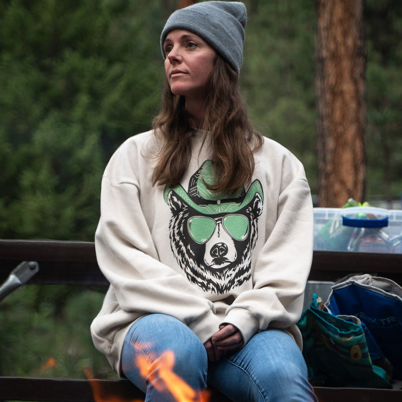 Hey Bear Unisex Pullover - Bone - The Montana Scene