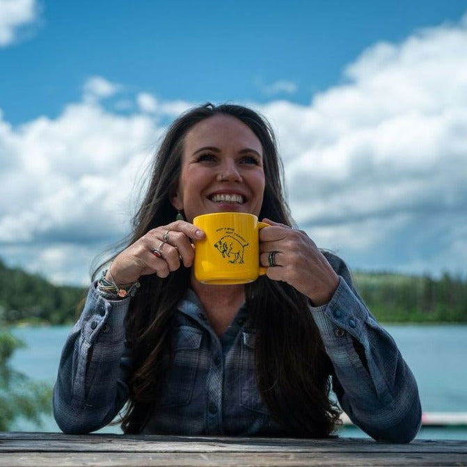 Not Tame Bison Mug - Yellow