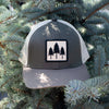 Three Tree Tri Tone Trucker-  Grey/Brown - The Montana Scene