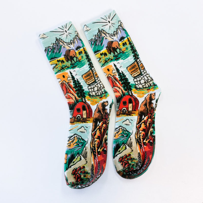 Western Wonders Unisex Socks - The Montana Scene