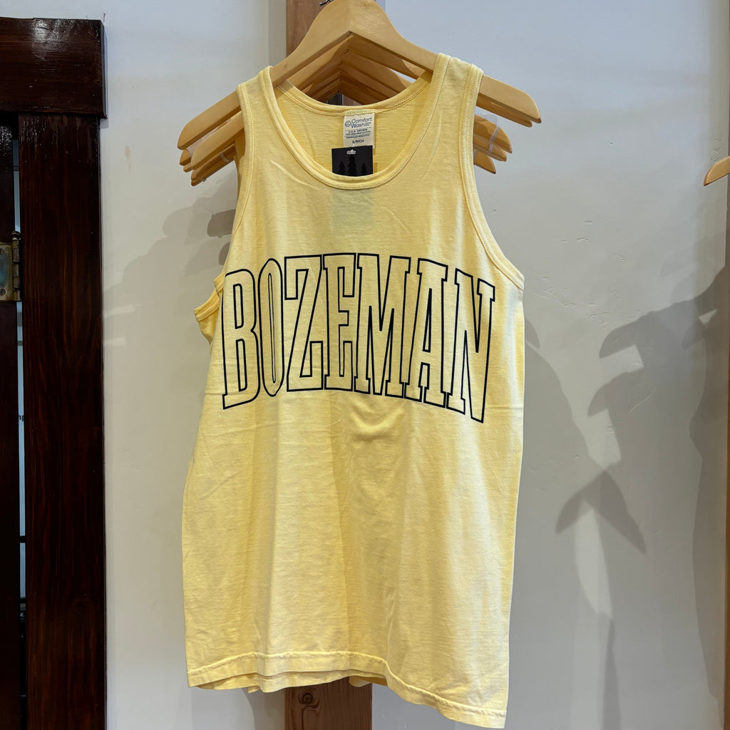 Bozeman Unisex Tank - Butter - The Montana Scene