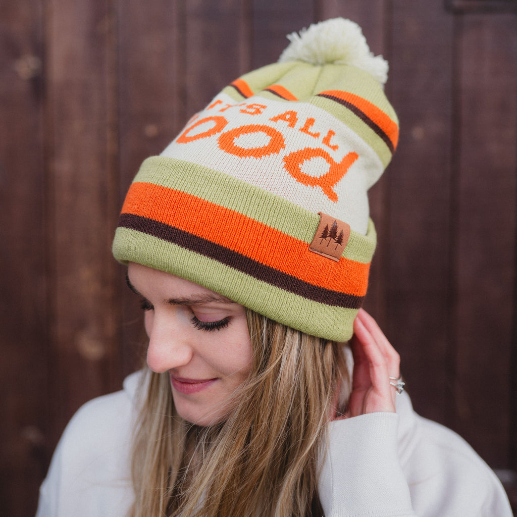 It's All Good Pom Beanie - Green - The Montana Scene