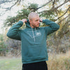 Montana Tree Outline Fleece Hoodie Unisex - Green - The Montana Scene