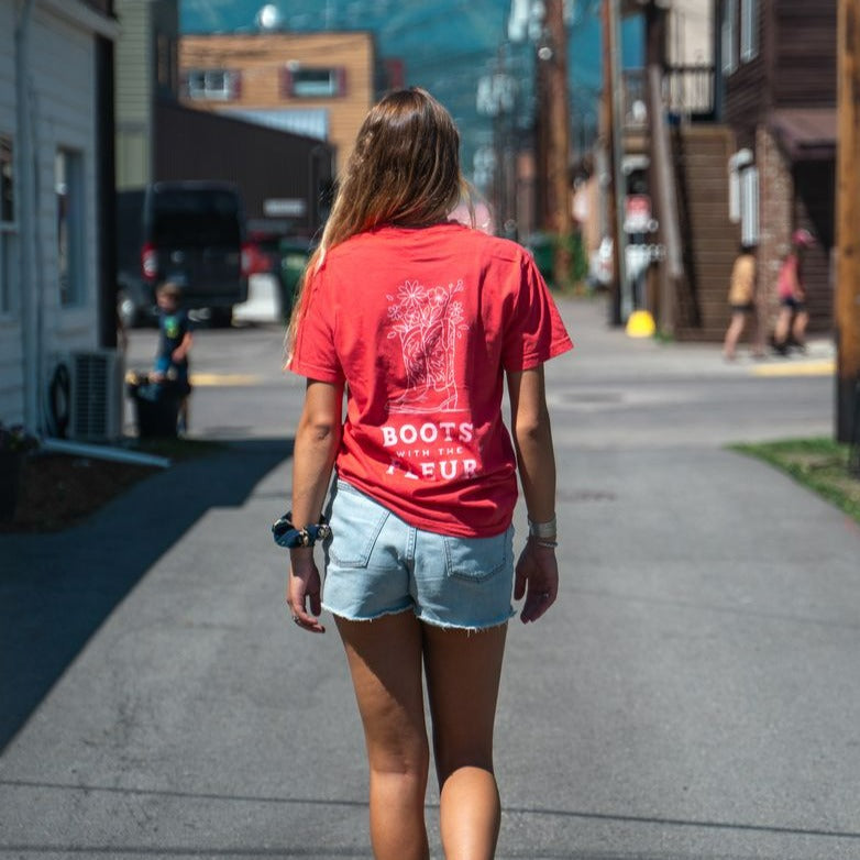 Boots With The Fleur Unisex Tee - Paprika - Discontinued