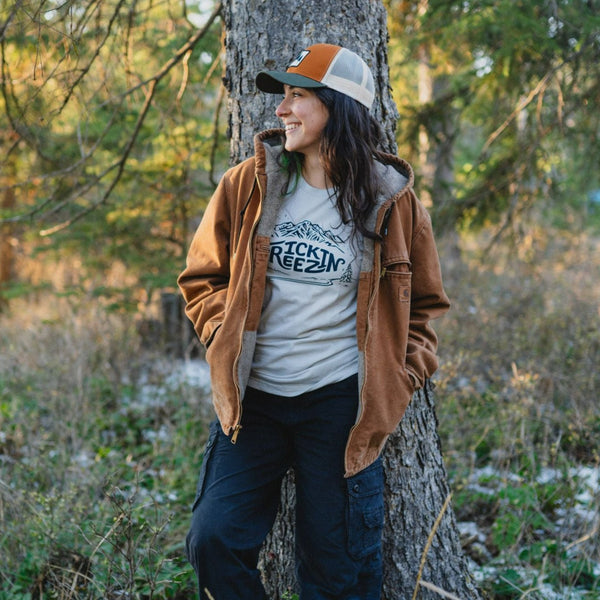 Frickin Freezin Unisex Tee - Silver - The Montana Scene