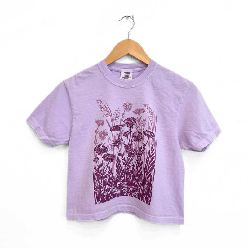 Wild Field Ladies Boxy Tee - Orchid
