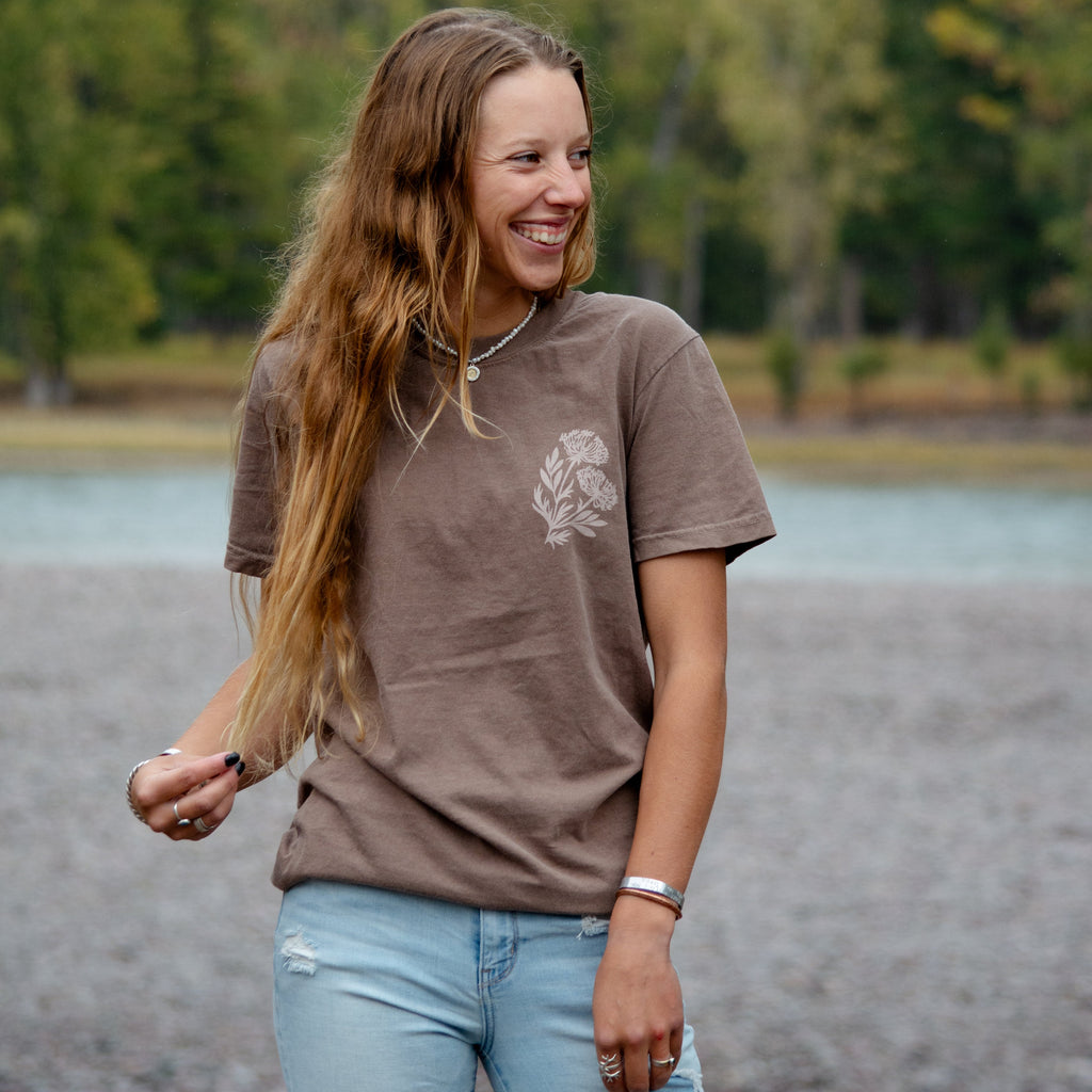 Wild Field Unisex Tee - Espresso - The Montana Scene