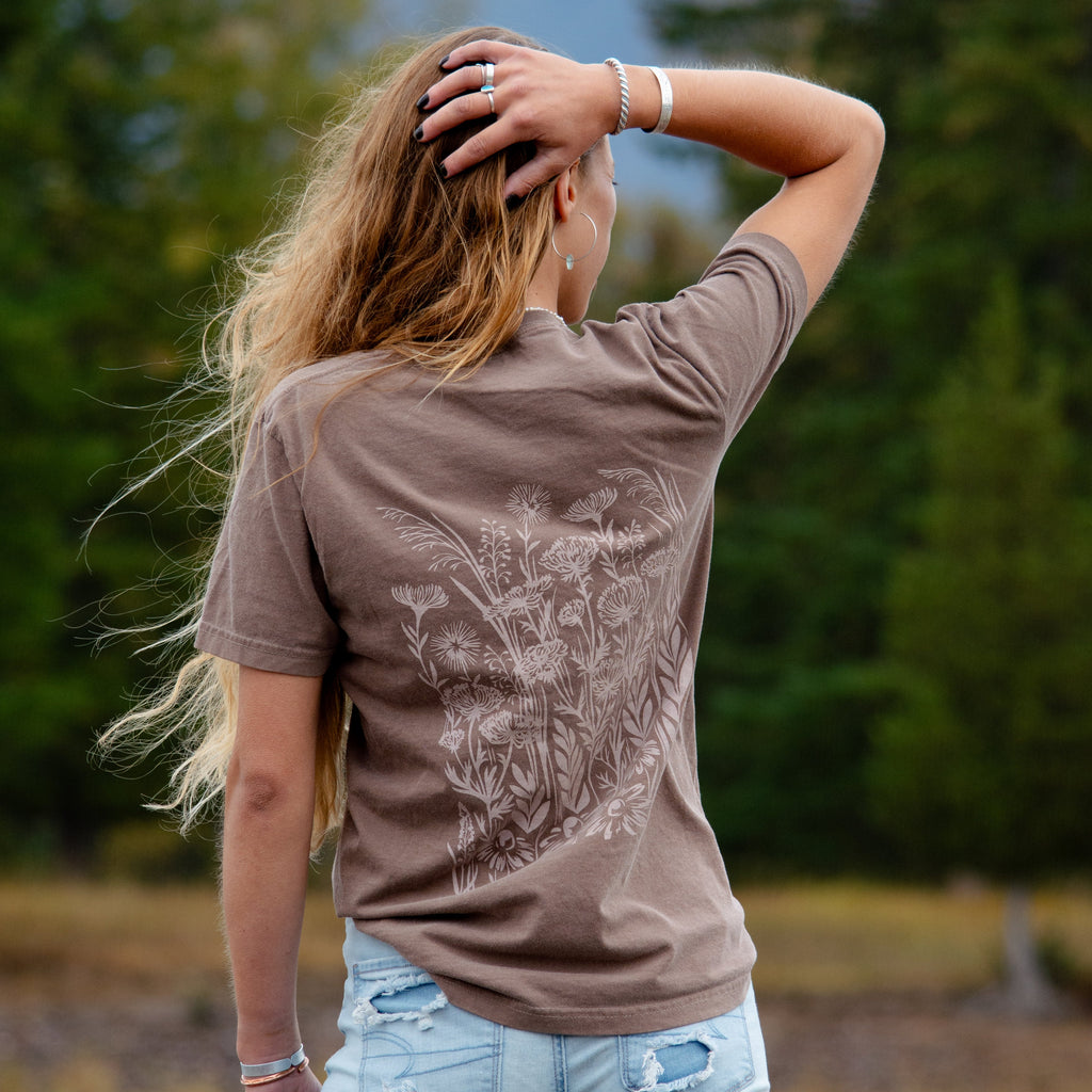 Wild Field Unisex Tee - Espresso - The Montana Scene