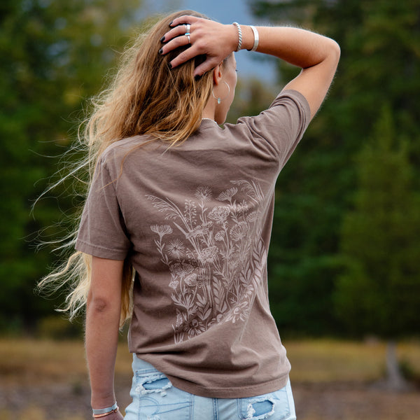 Wild Field Unisex Tee - Espresso - The Montana Scene