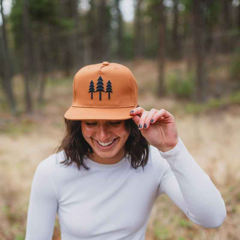 Big Three Tree Snapback - Coyote Brown