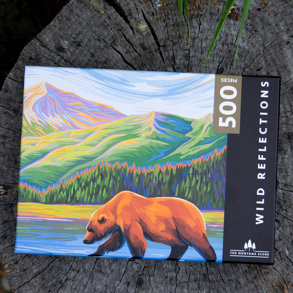 Wild Reflection Puzzle - 500 Piece Puzzle - The Montana Scene