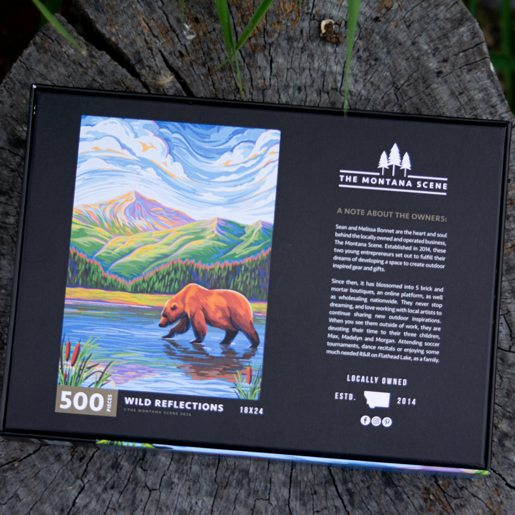 Wild Reflection Puzzle - 500 Piece Puzzle - The Montana Scene