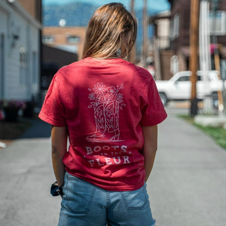 Boots With The Fleur Unisex Tee - Paprika - Discontinued
