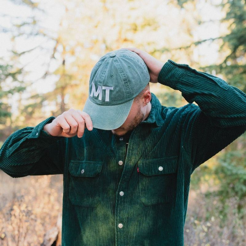 MT Dad Hat - Green - The Montana Scene