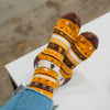 Golden Forest Unisex Socks - Mustard/Brown - The Montana Scene