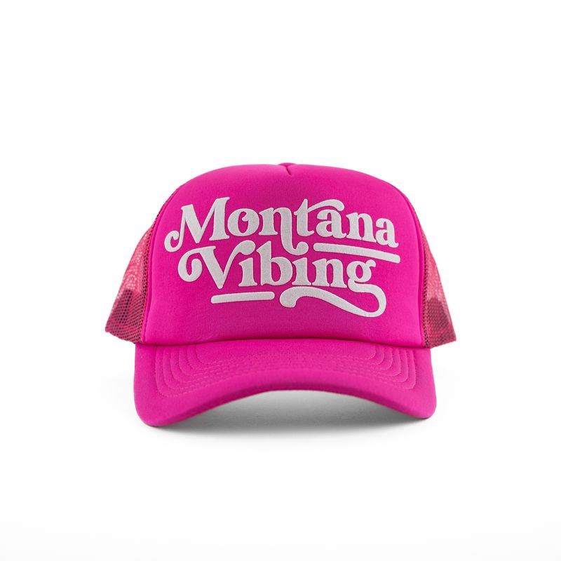 Montana Vibing Foam Trucker - Pink