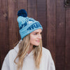 Frickin Freezin Pom Beanie - Blue - The Montana Scene