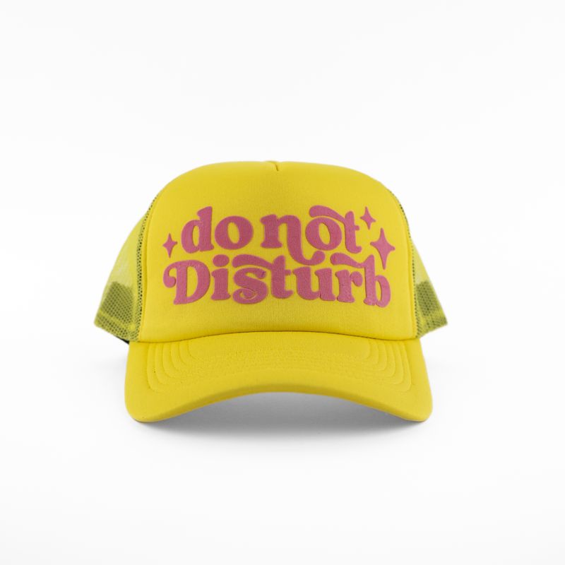 Do Not Disturb Foam Trucker - Yellow