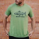 Montana Fish Unisex Tee - Heathered Green