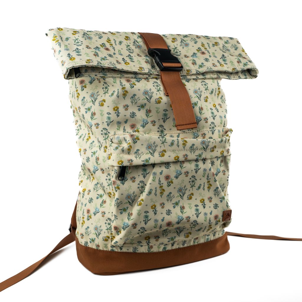 Adventure Backpack - Spring Floral Cream - The Montana Scene