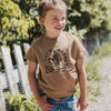 Let's Rodeo Toddler Tee - Coyote Brown - The Montana Scene