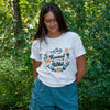 Rooted in the Wild Ladies Tee - Vintage White - The Montana Scene