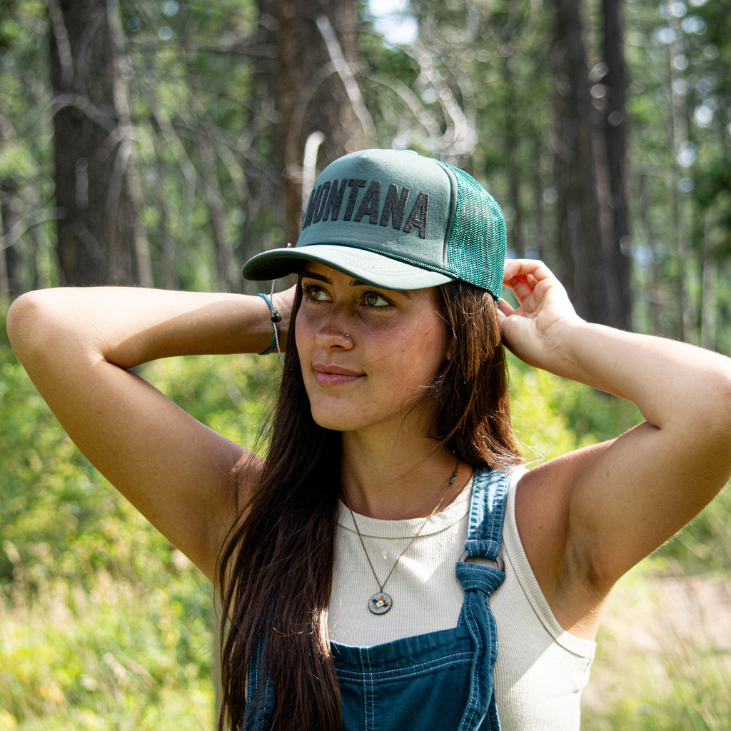 Montana Foam Trucker - Military Green - The Montana Scene