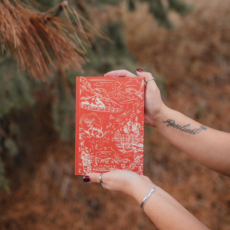 Mystic Moose Notebook - Burnt Orange - The Montana Scene