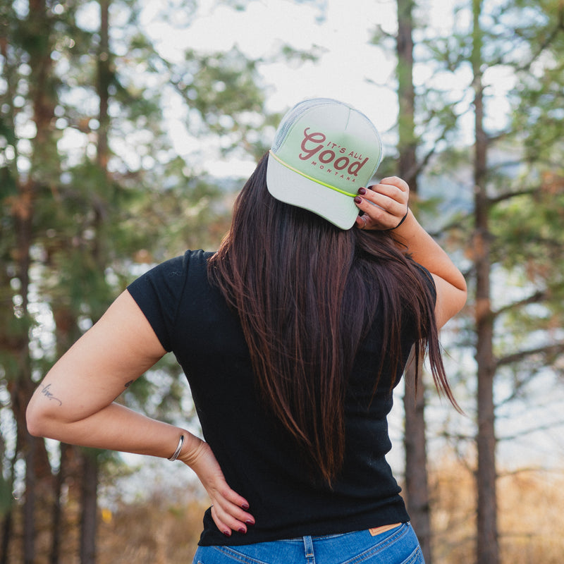 It's All Good Montana Foam Trucker - Mint - The Montana Scene