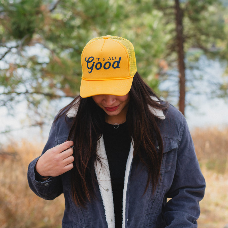 It's All Good Foam Trucker - Mustard - The Montana Scene