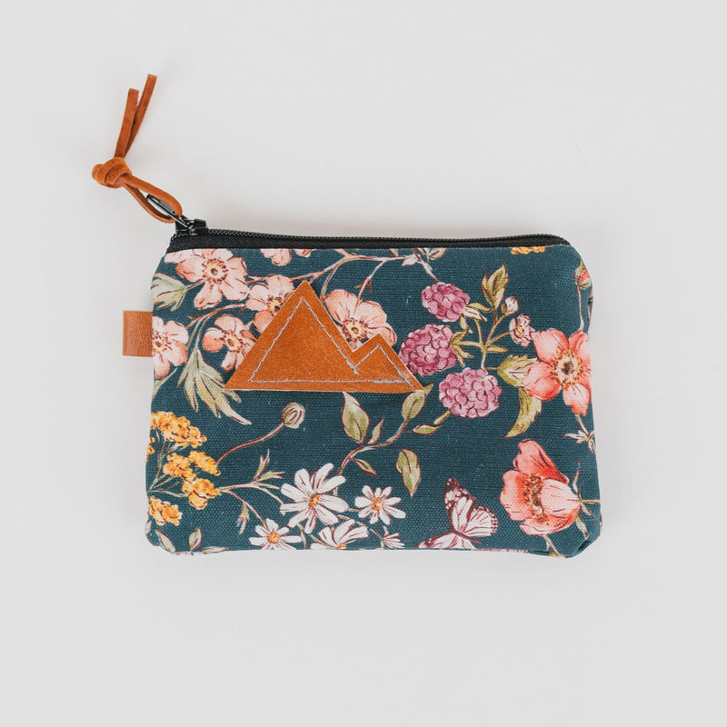 Navy Geometric Pouch with Clasp Details Coin Purse – Tangerine Mountain
