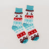 Reindeer Unisex Socks - Teal/Red - The Montana Scene