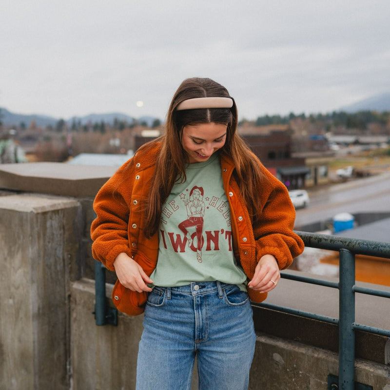 The Hell I Won't Unisex Tee - Bay