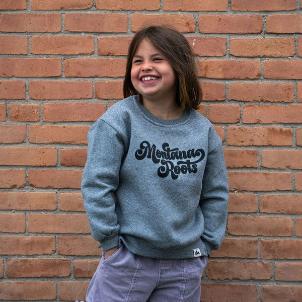 Montana Roots Toddler Fleece - Granite Heather - The Montana Scene