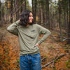 Whiskey Weather Henley Long Sleeve - Green Frost - The Montana Scene