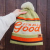 It's All Good Pom Beanie - Green - The Montana Scene