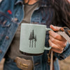 Rustic Three Tree Ceramic Mug - Sage